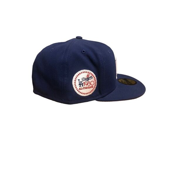 New Era Los Angeles Dodgers 1980 All Star Game Patch 59FIFTY Fitted Hat Cap Size - Picture 3 of 5